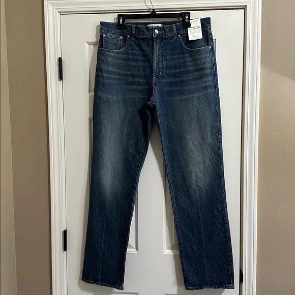Madewell The Tall Longline Straight Jean in Greendale Wash (32 Tall) - Picture 6 of 11
